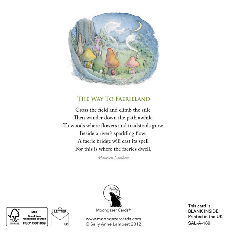 The Way to Faerieland Greeting Card