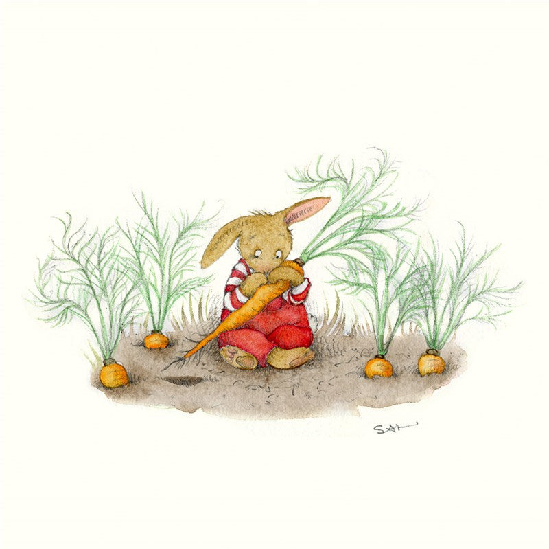 The Hungry Rabbit Greeting Card