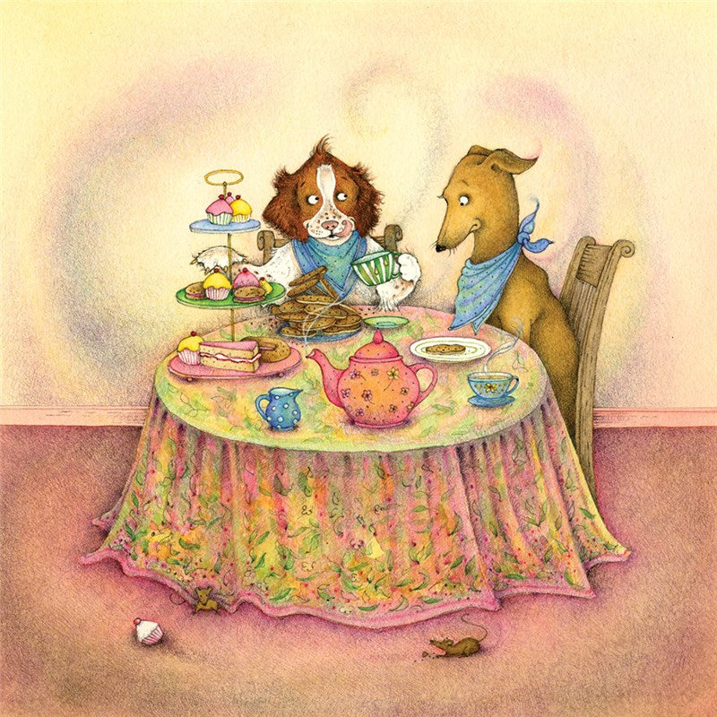 The Greedy Spaniel Greeting Card