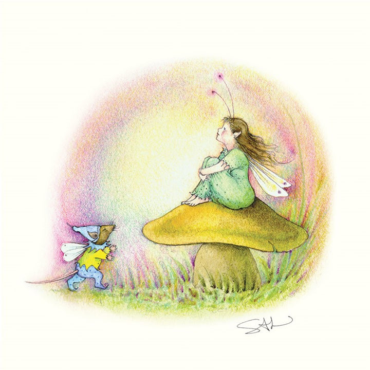The Little Folk Greeting Card