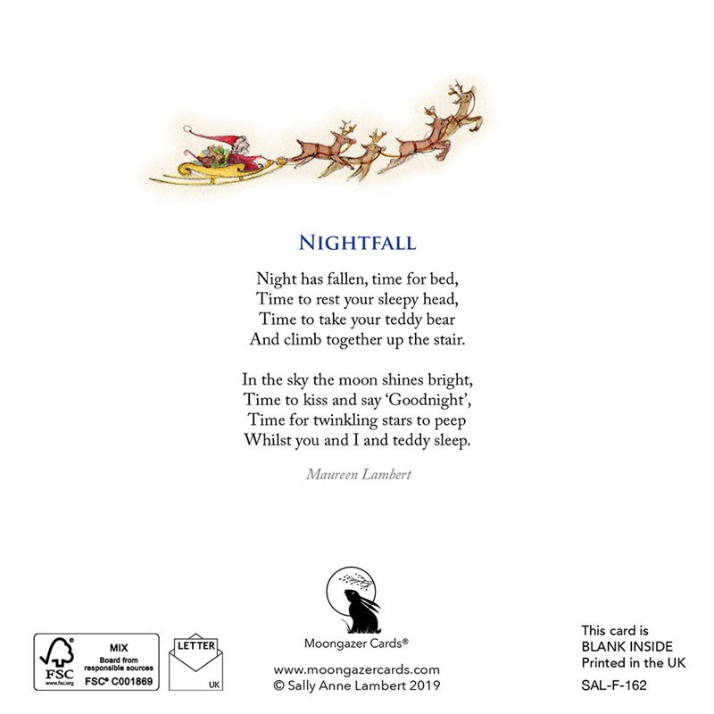 Nightfall Christmas Greeting Card