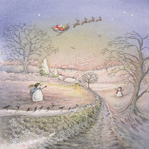 Softly Falls the Snow Greeting Card