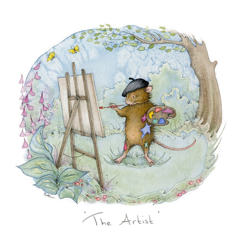 The Artist Greeting Card