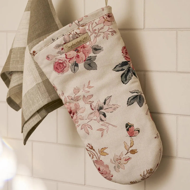 Vintage Rose Oven Mitt