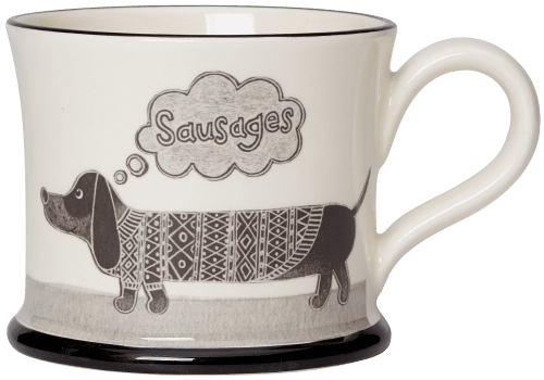 Sausage Dog Mug by Moorland Pottery