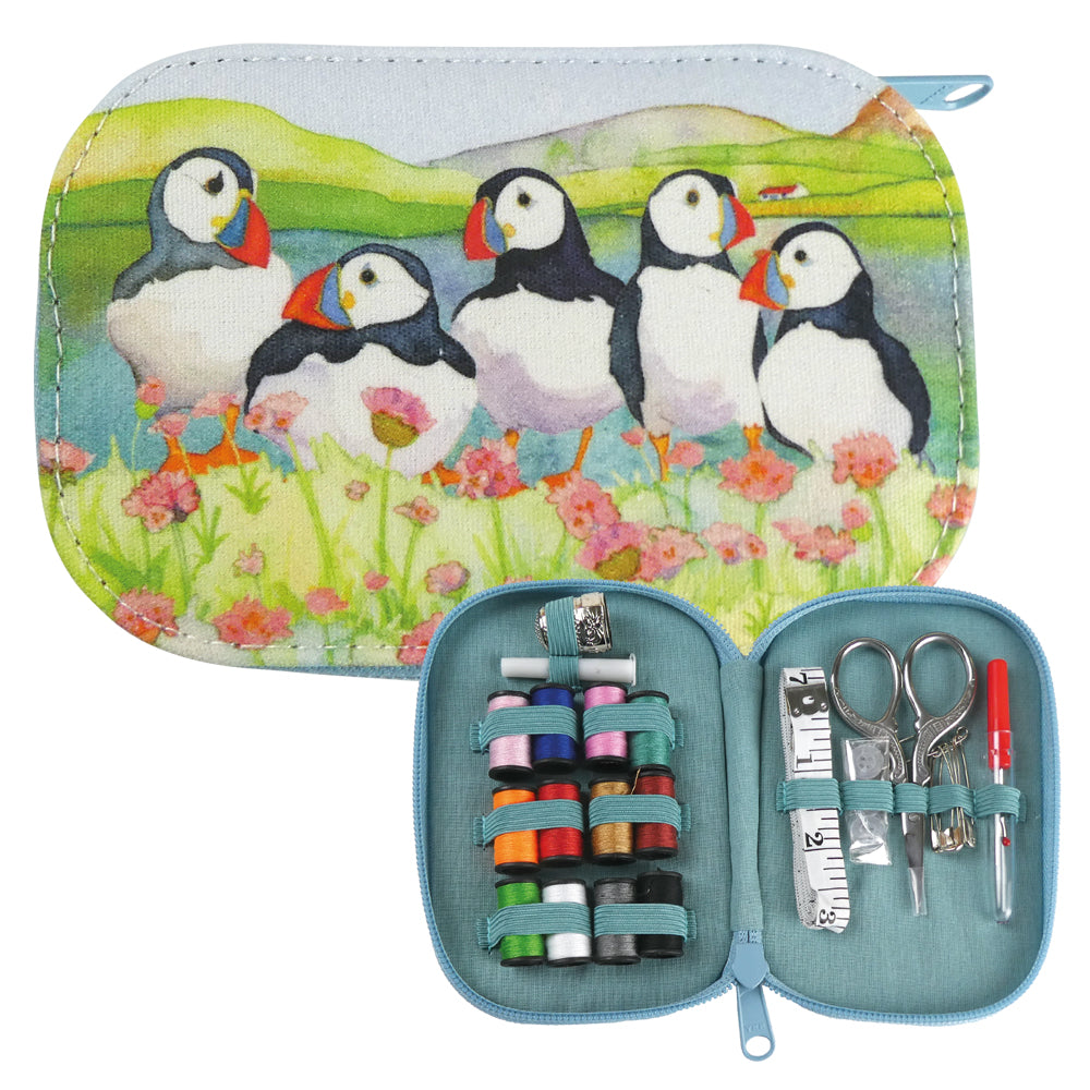 Sea Thrift Puffins Sewing Set