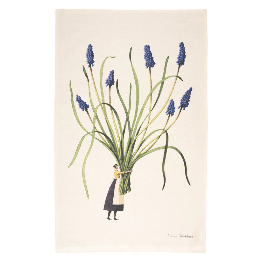 Spring Flowers Tea Towel- Muscari