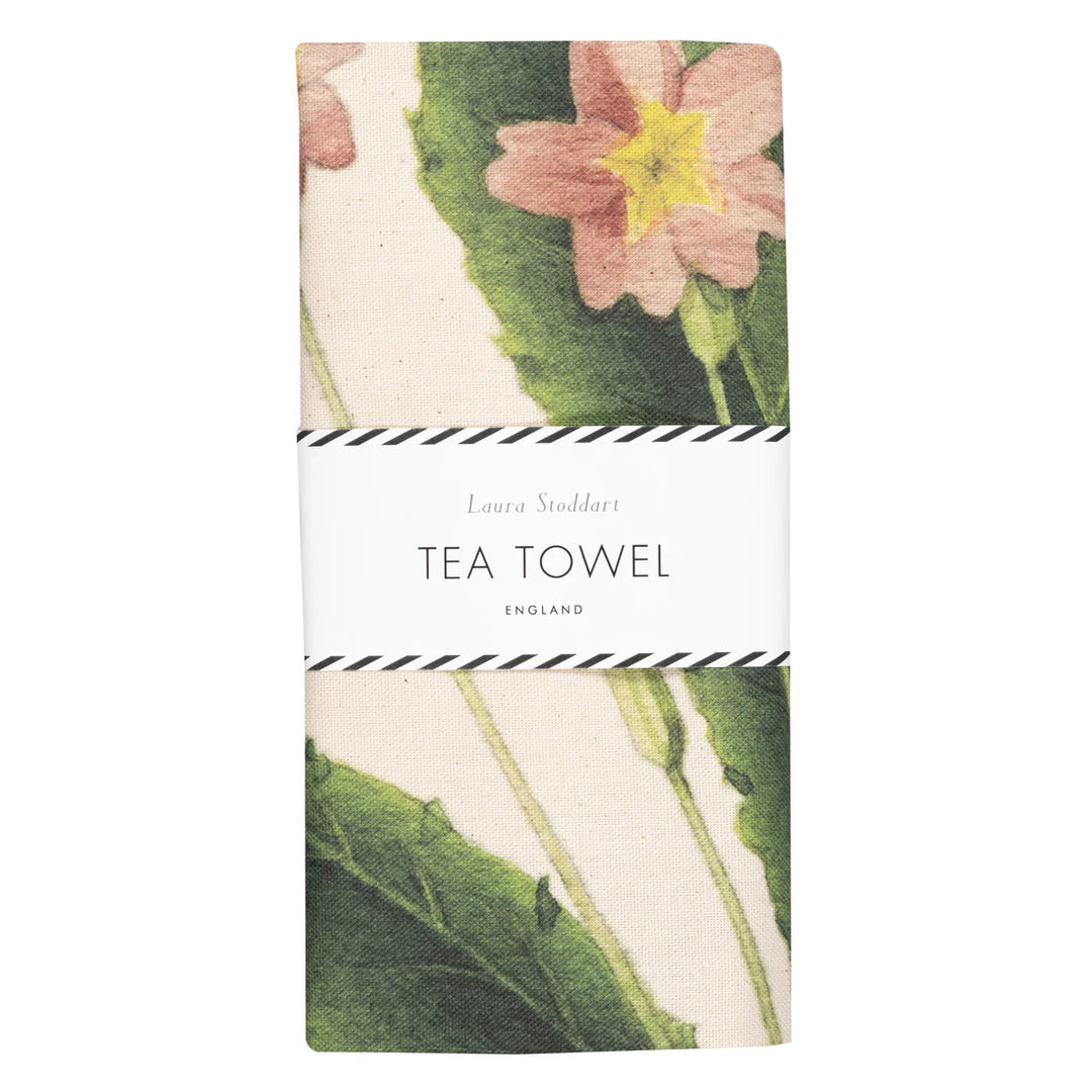 Spring Flowers Tea Towel- Primrose