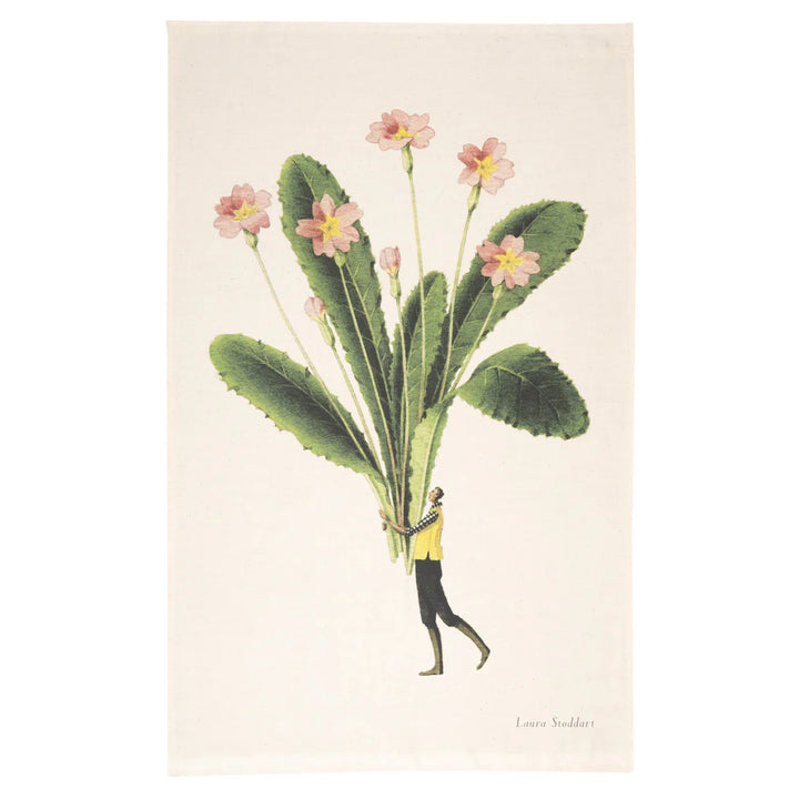 Spring Flowers Tea Towel- Primrose