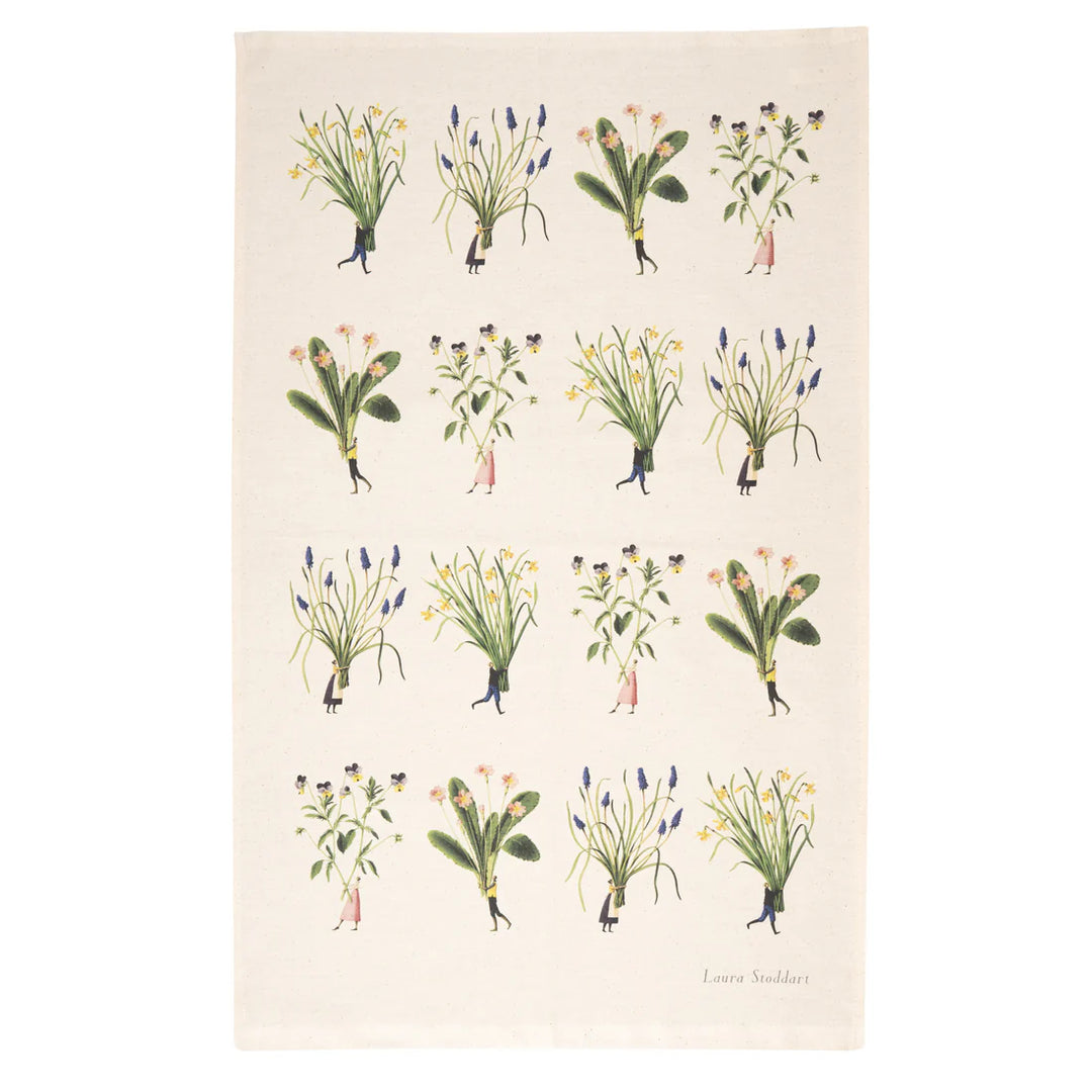 Spring Flowers Tea Towel- Multi