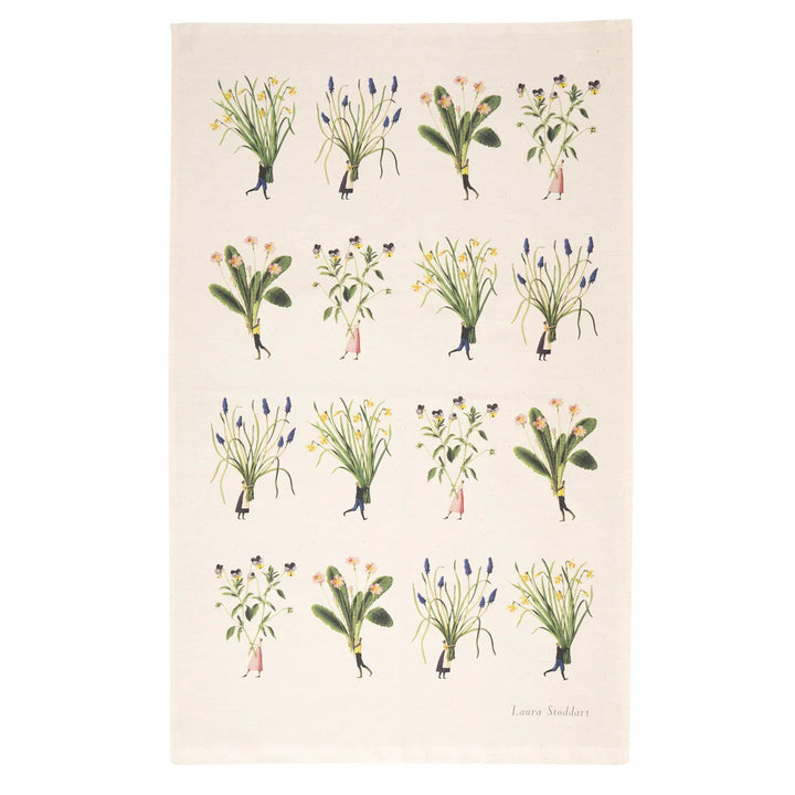 Spring Flowers Tea Towel- Multi