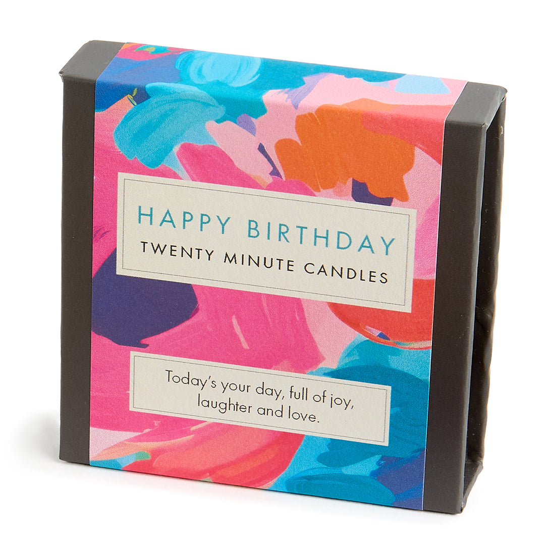 Happy Birthday (Abstract) - Signature Collection Mini Candle Set