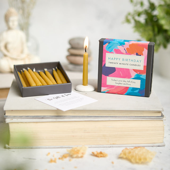 Happy Birthday (Abstract) - Signature Collection Mini Candle Set