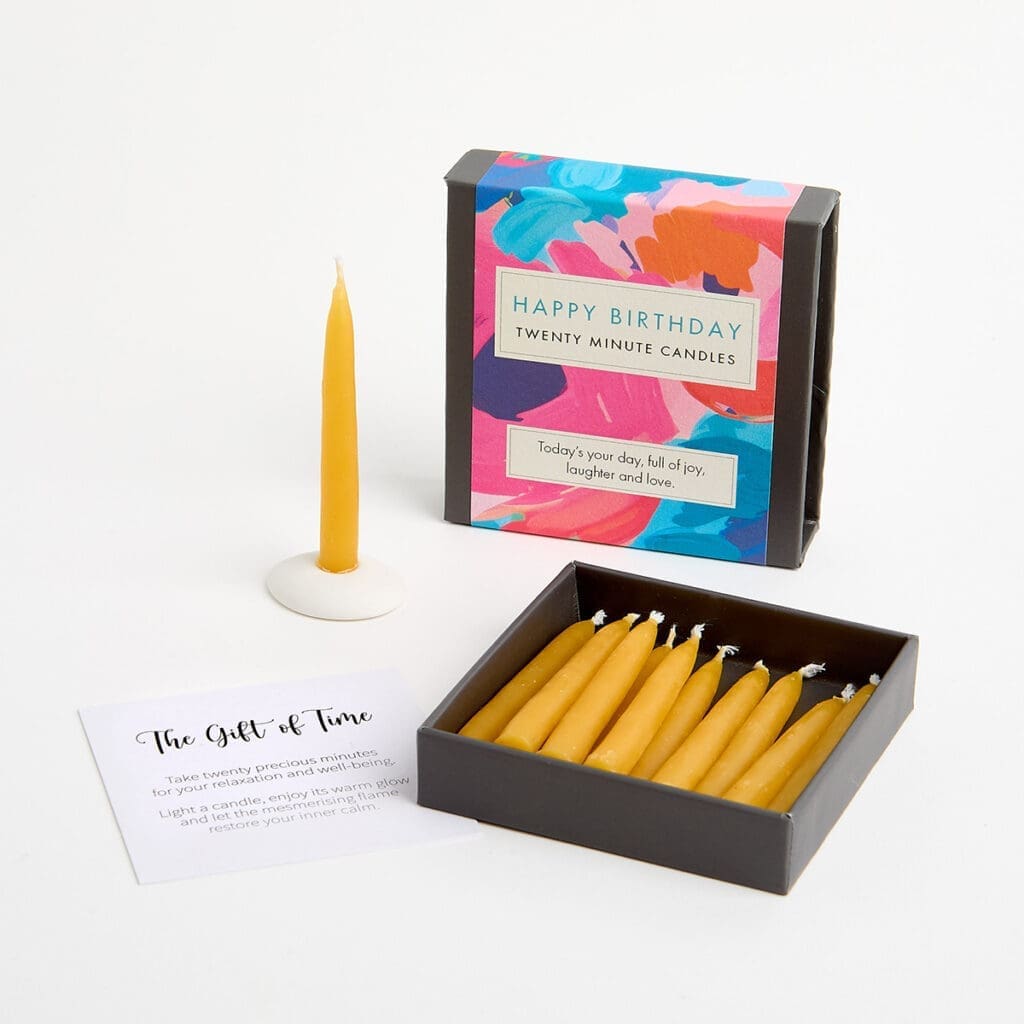 Happy Birthday (Abstract) - Signature Collection Mini Candle Set
