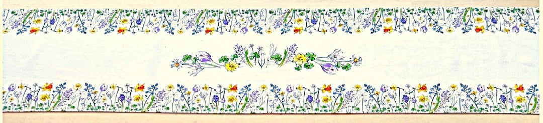 'Spring Floral Border' Table Runner (12x54 in)