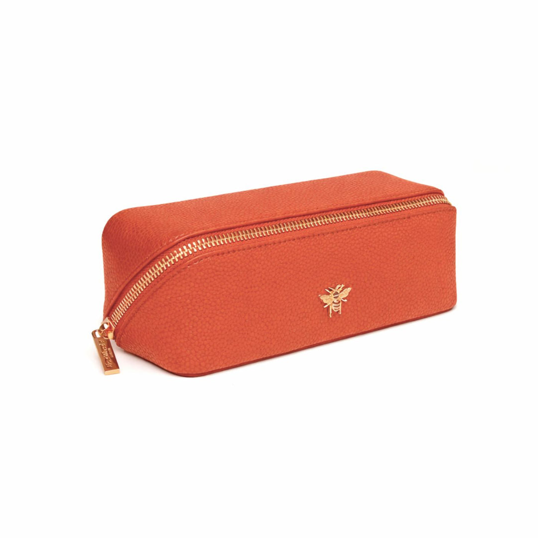 Small Train Case by Alice Wheeler London-- Orange
