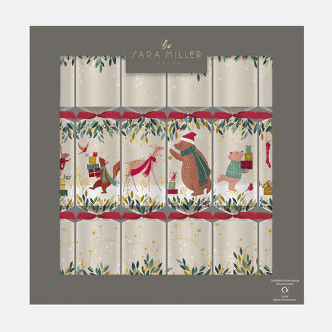 Sara Miller Woodland Tales 12 inch Luxury Crackers-Set of 6