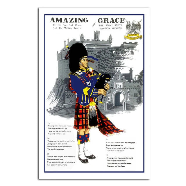 Amazing Grace Piper Cotton Tea Towel