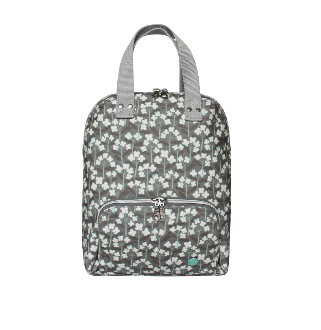Spring Flower Oil Cloth Backpack