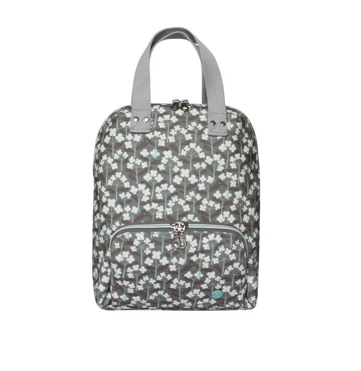 Spring Flower Oil Cloth Backpack