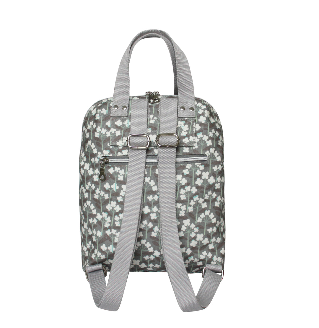 Spring Flower Oil Cloth Backpack