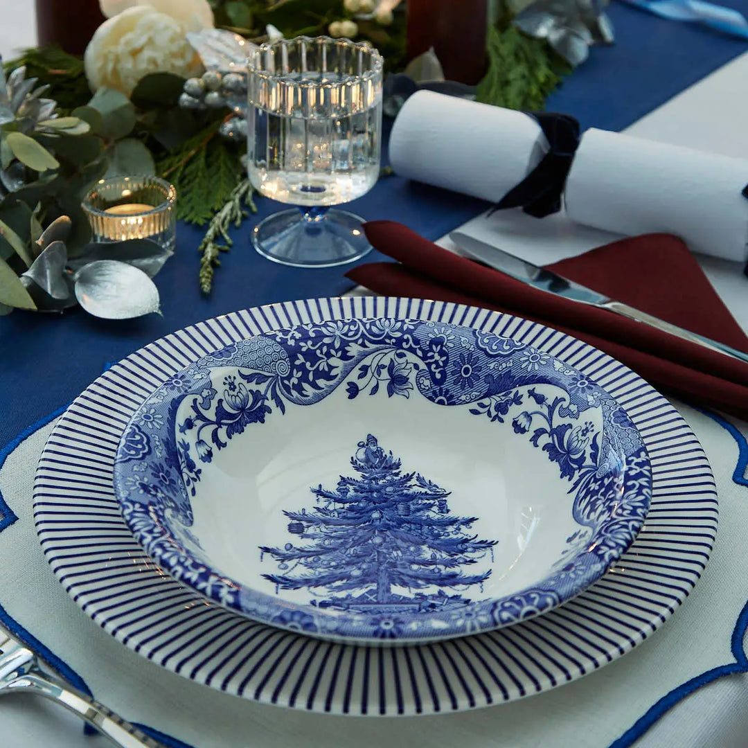 Spode Blue Italian Christmas Cereal Bowl