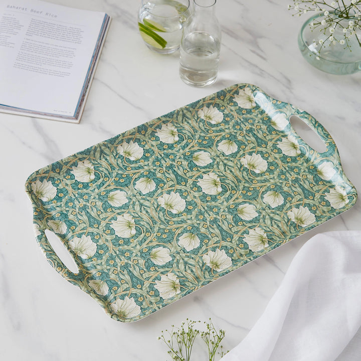 Pimpernel Privat Blue & Green Melamine Handled Tray