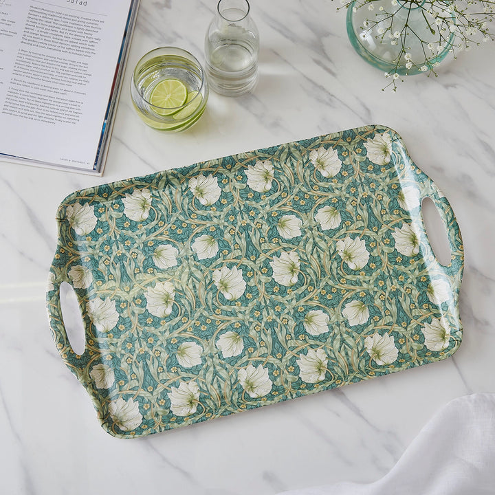 Pimpernel Privat Blue & Green Melamine Handled Tray