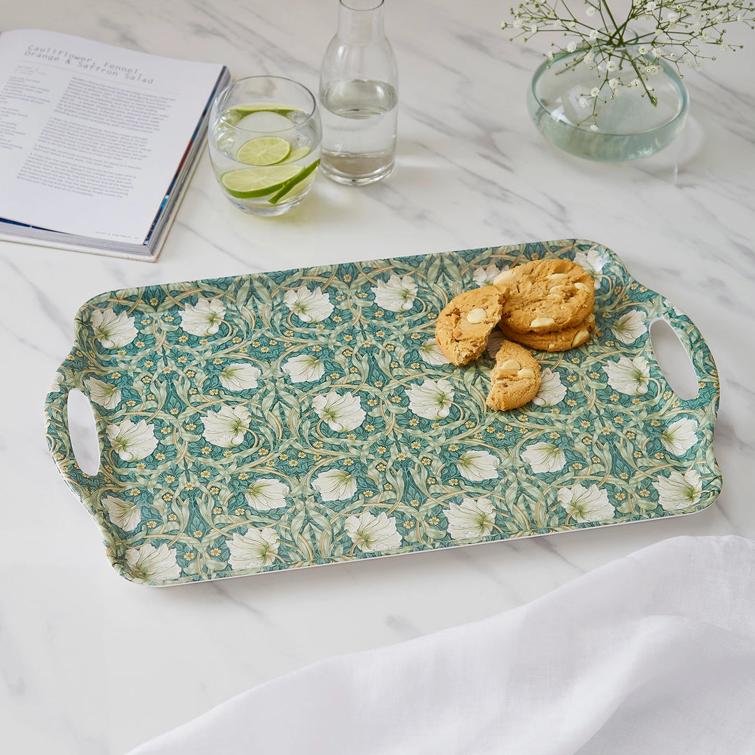 Pimpernel Privat Blue & Green Melamine Handled Tray