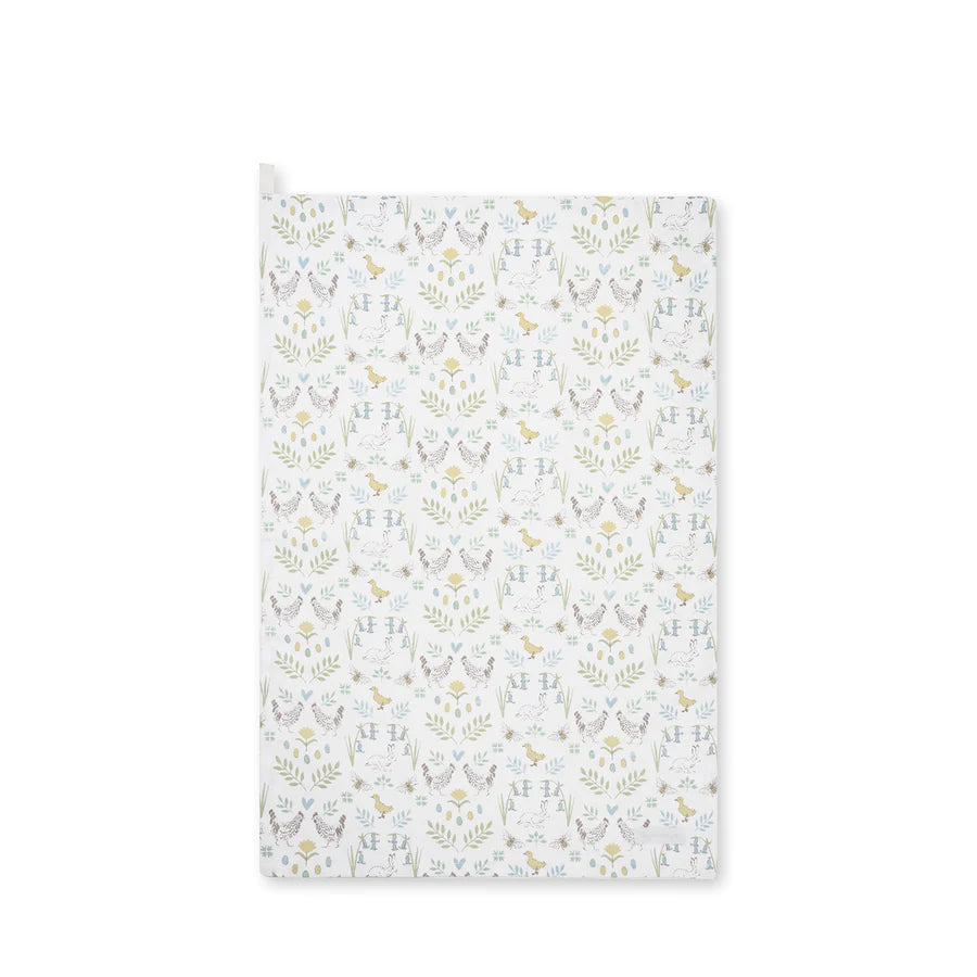 Spring Chickens Tea Towel