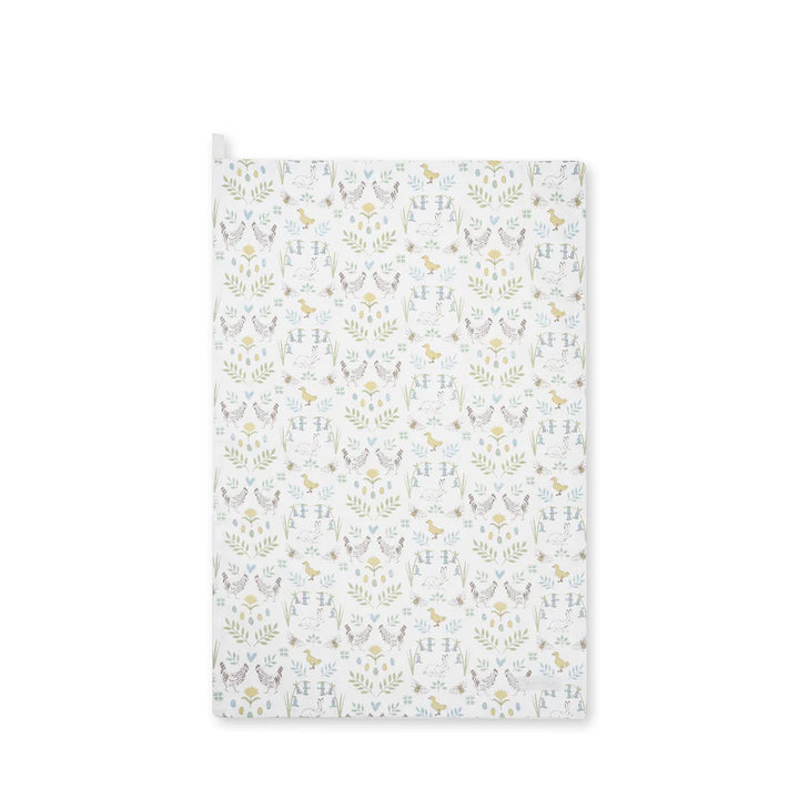 Spring Chickens Tea Towel