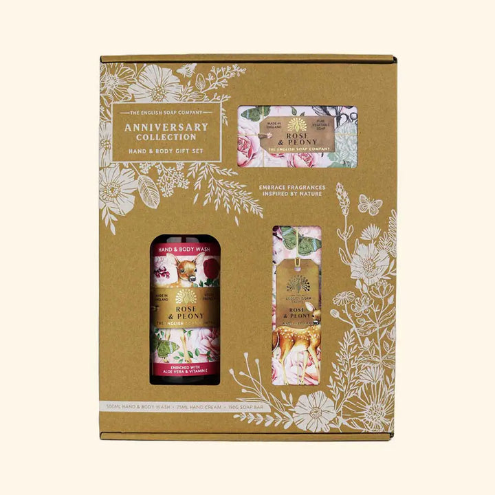 Anniversary Rose & Peony Hand & Body Gift Set