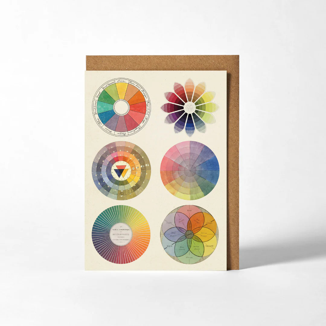 Colour Wheels Greetings Card