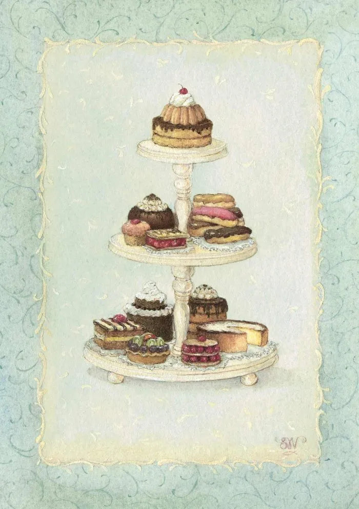 Cake Stand Greeting Card