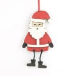 Hanging Santa Wooden Decoration