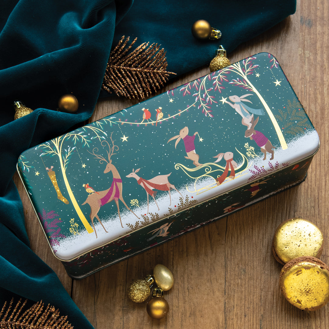 Woodland Tales Long Deep Rectangular Tin