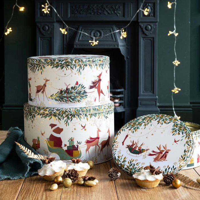 Woodland Tales 'Bear'  Set of 3 Round Cake Tins