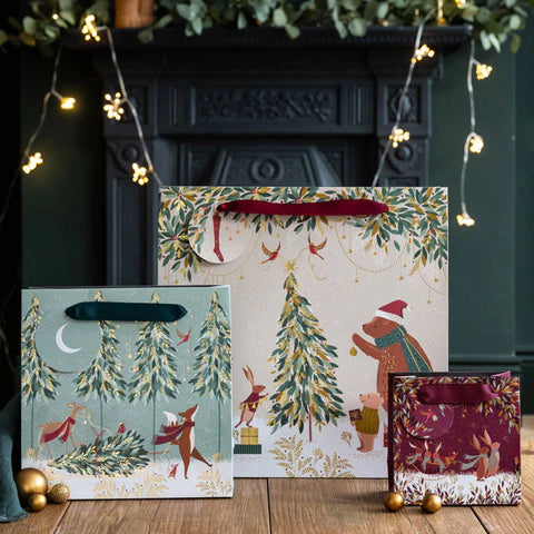 Sara Miller Woodland Tales Fox and Tree Medium Gift Bag