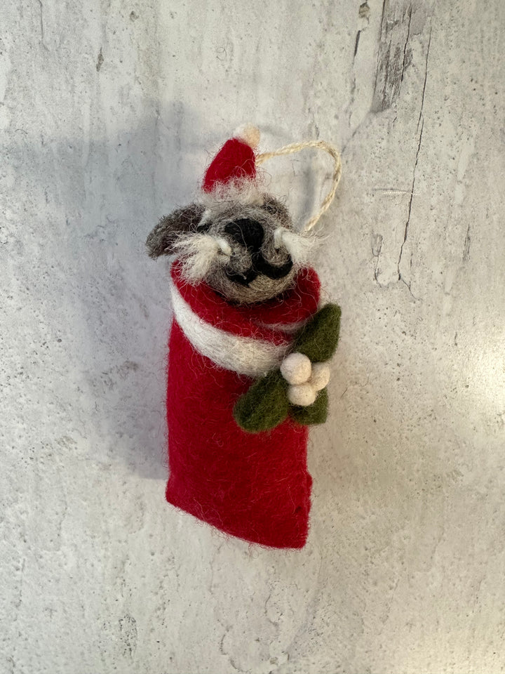 Swaddling Puppies Felt Decoration