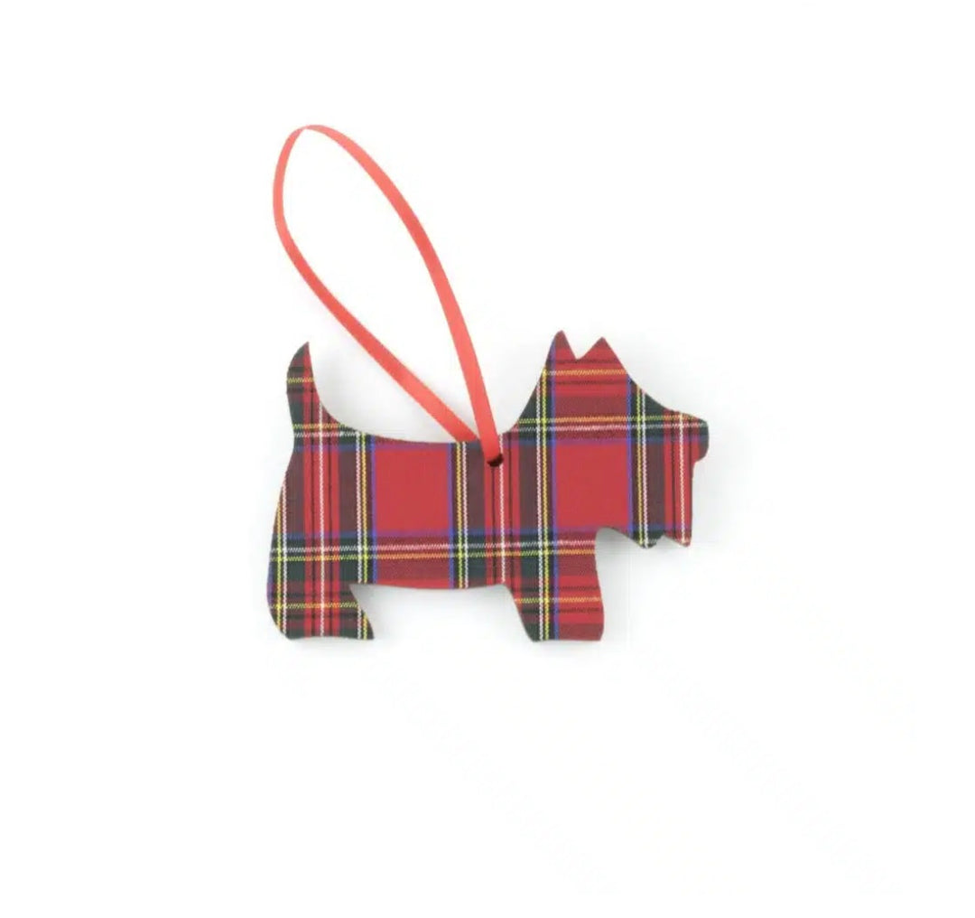 Wooden Scottie Dog Decoration