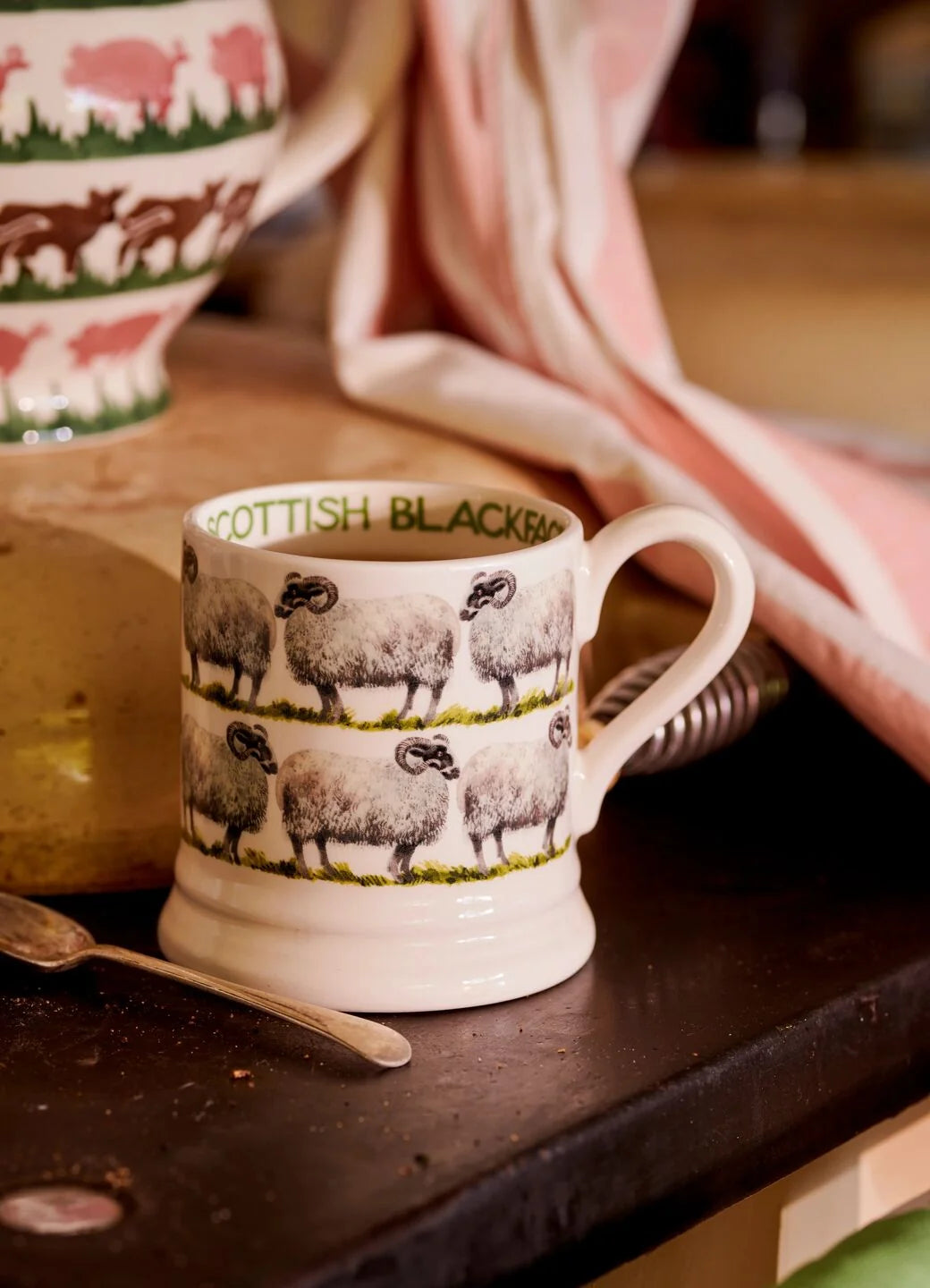 Scottish Black-Faced Sheep 1/2 Pint Mug