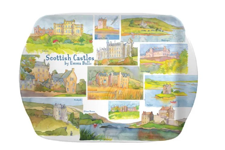 Scottish Castles & Houses Melamine Scatter Tray