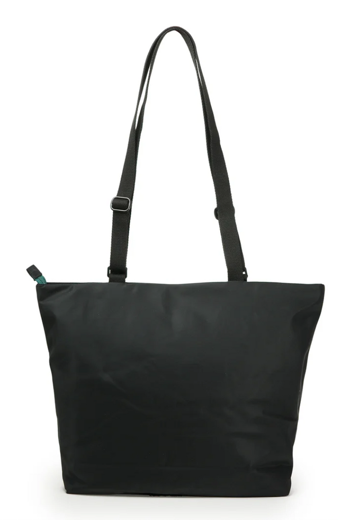 Trafalgar Tote B All Black Teal Capsule Recycled Cavas Tote- Medium