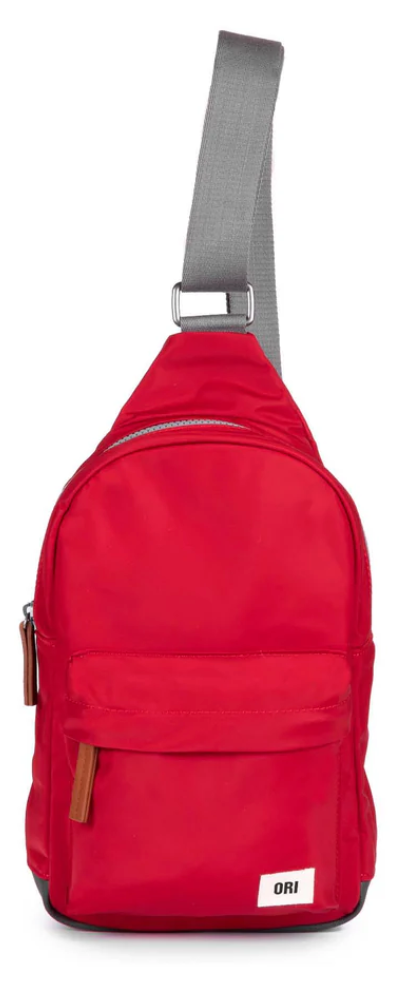 Willesdon B Cranberry Recycled Nylon Crossbody Bag- Large
