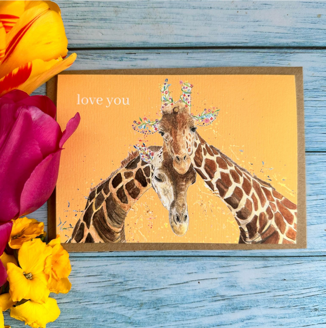Love You Giraffes Eco-Card