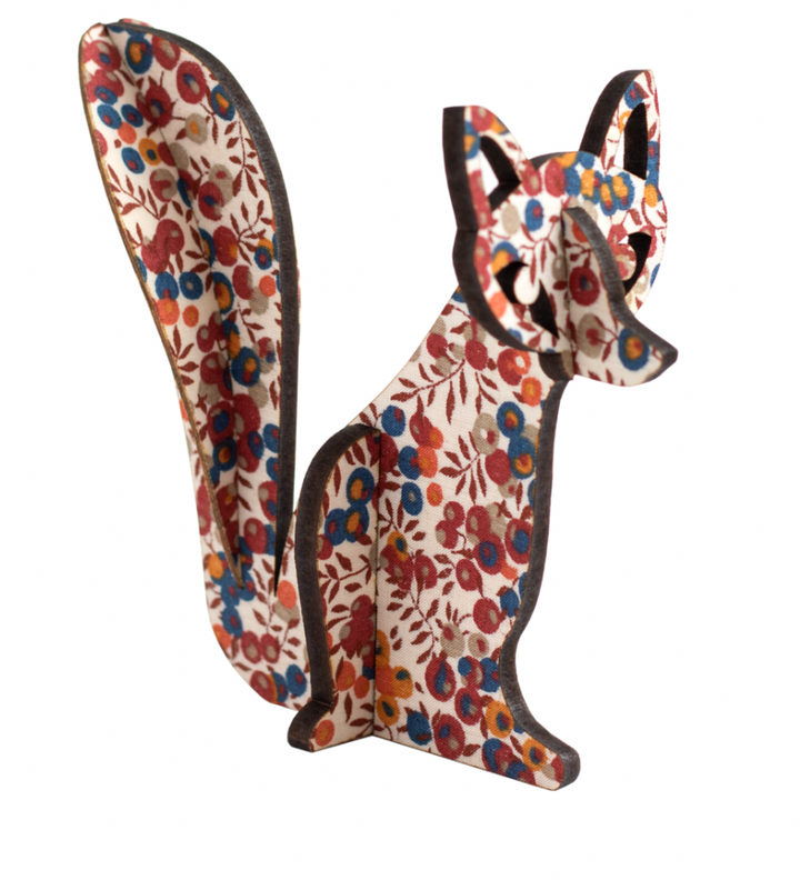 3D Wooden Fox Decoration