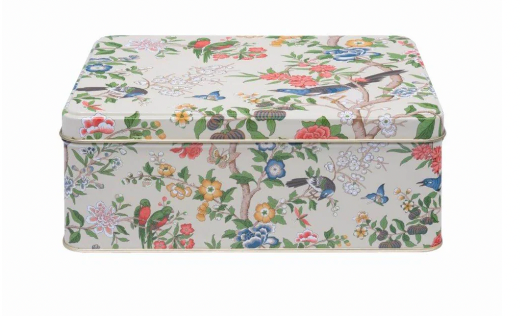 Chinoiserie Hall Deep Rectangular Tin