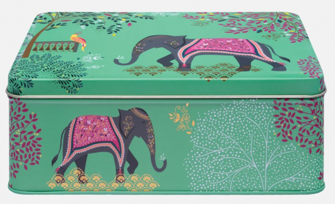 Elephant Oasis Deep Rectangular Tin