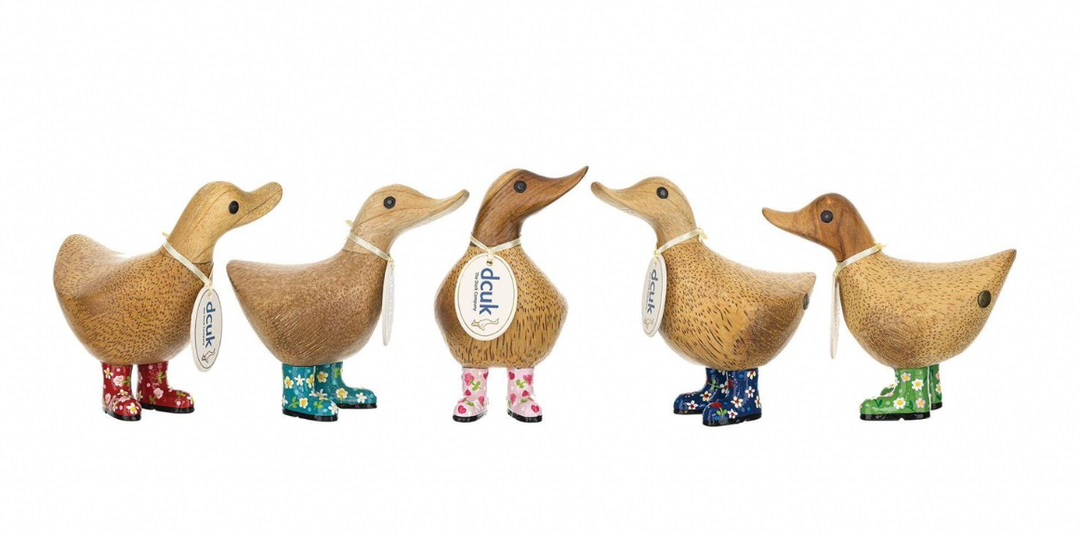 DCUK Floral Boots Ducky