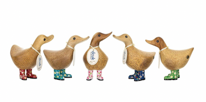 DCUK Floral Boots Ducky